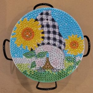 NEW Diamond Painting 8-pc Coaster Set - Sunflower Design 2